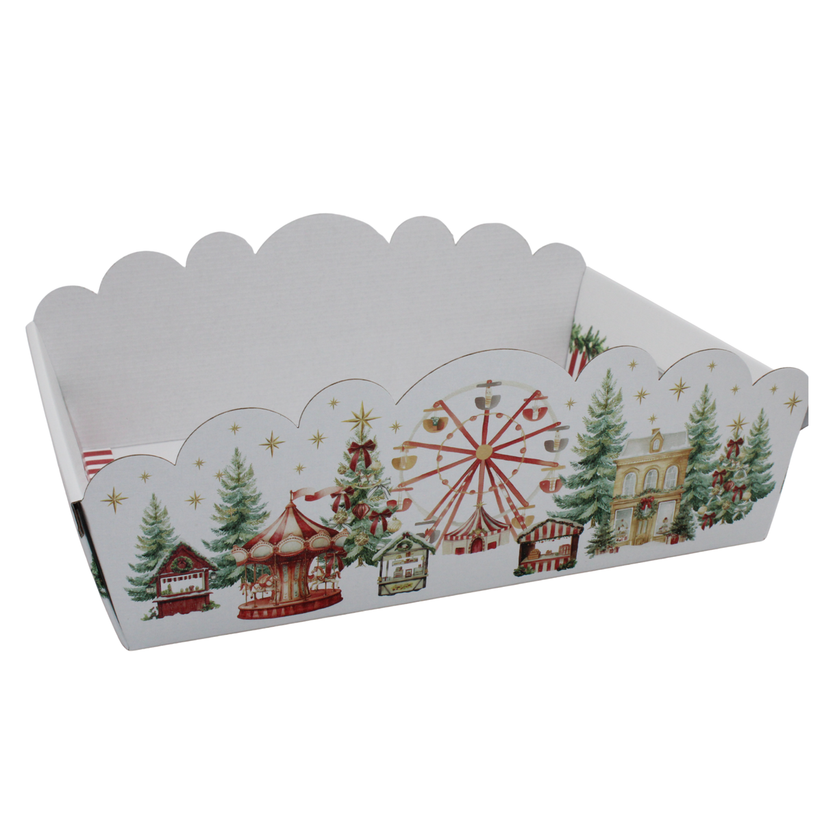 Corbeille carton 37x26,5x9,5/15 cm - Colmar