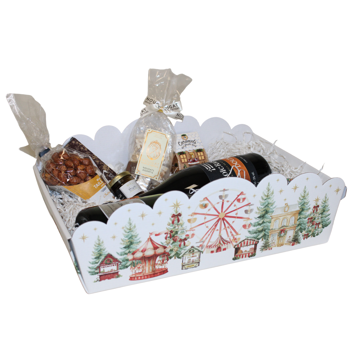 Corbeille carton 37x26,5x9,5/15 cm - Colmar