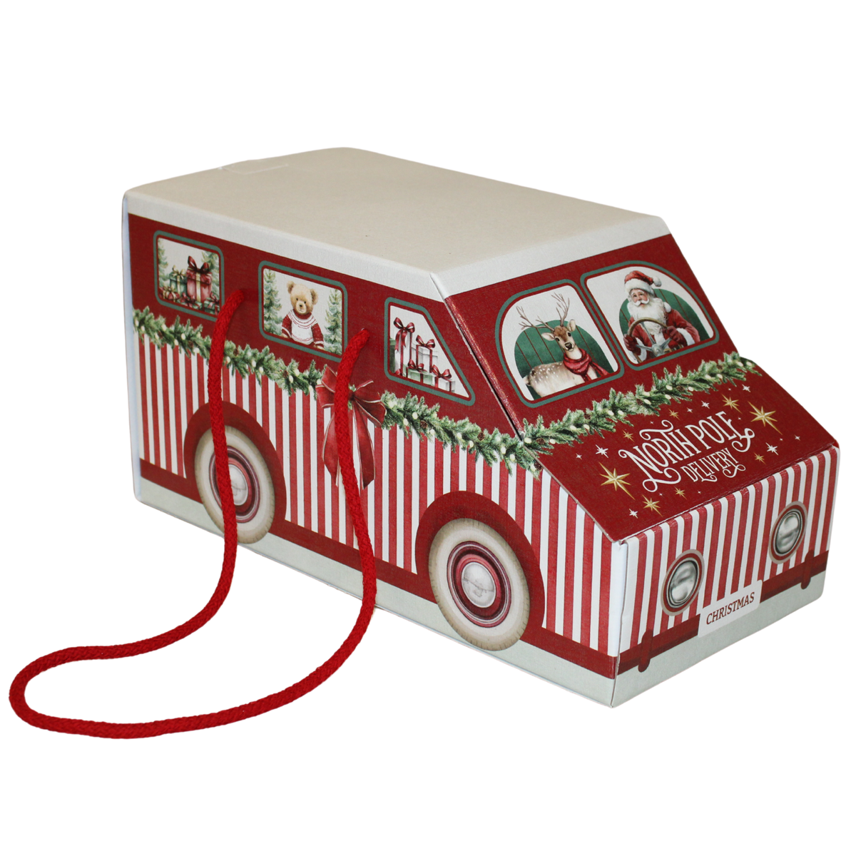 Colmar Cardboard Christmas Van Gift Box – 31 × 15 × 15 cm