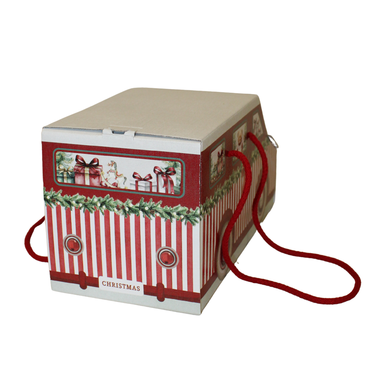 Colmar Cardboard Christmas Van Gift Box – 31 × 15 × 15 cm