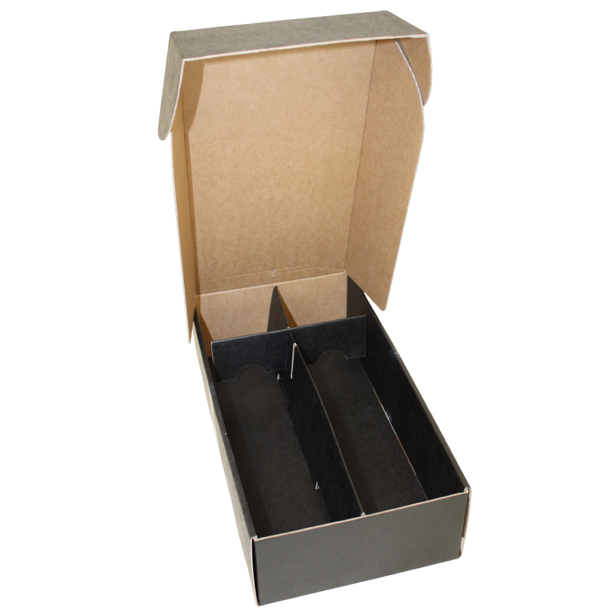 Coffret carton kraft noir 2 bouteilles - Buffalo
