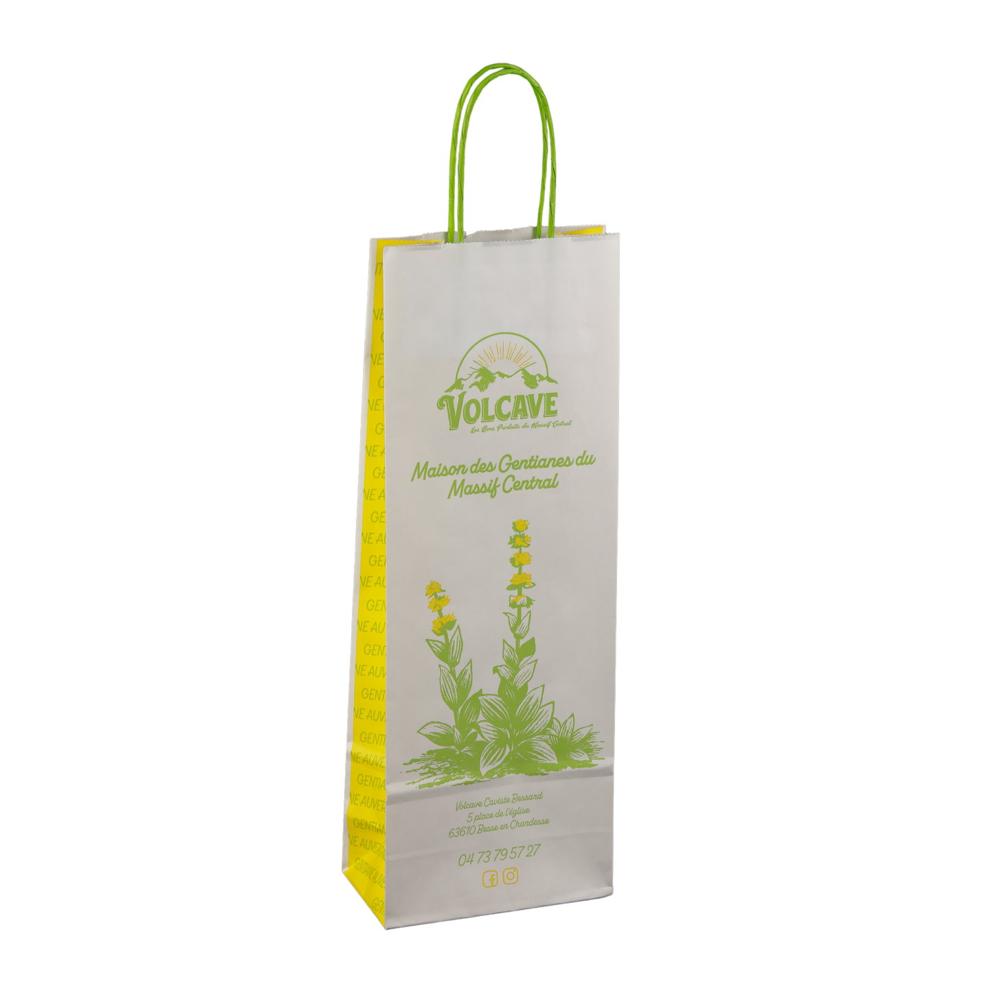 Esprit Eco twisted handle paper bag 1 btl 14x8x39cm personalized