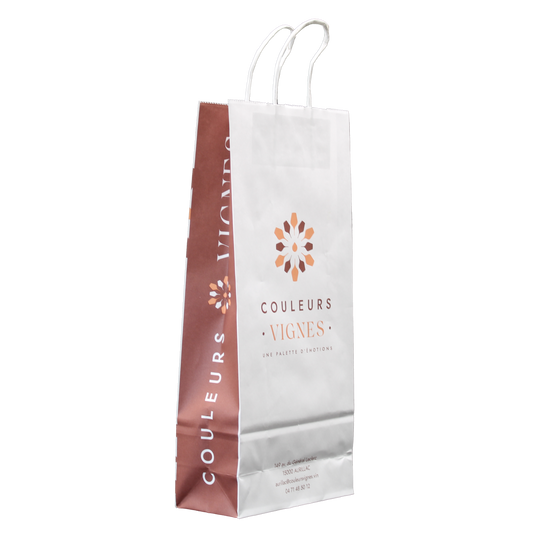 Sac papier Esprit Eco poignées torsadées 2 btls 18x8x39cm personnalisé