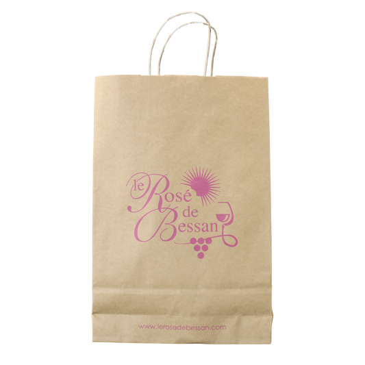 Sac papier Esprit Eco poignées torsadées 3 btls 26x8x39cm personnalisé