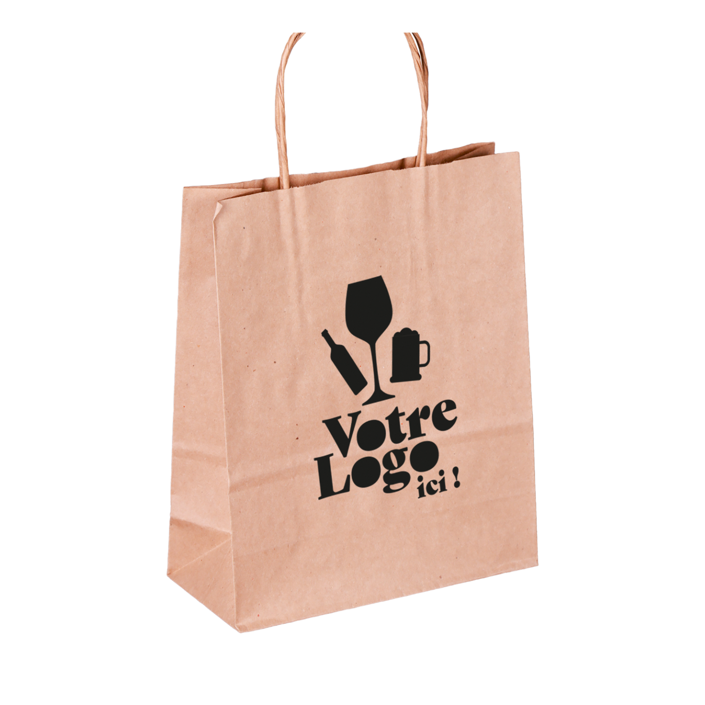 Esprit Eco paper bag with twisted handles, tote bag, 18x8x22cm, personalized