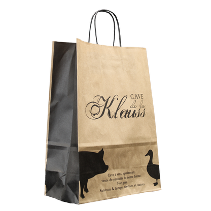 Esprit Eco paper bag with twisted handles, tote bag, 26x12x35cm, personalized