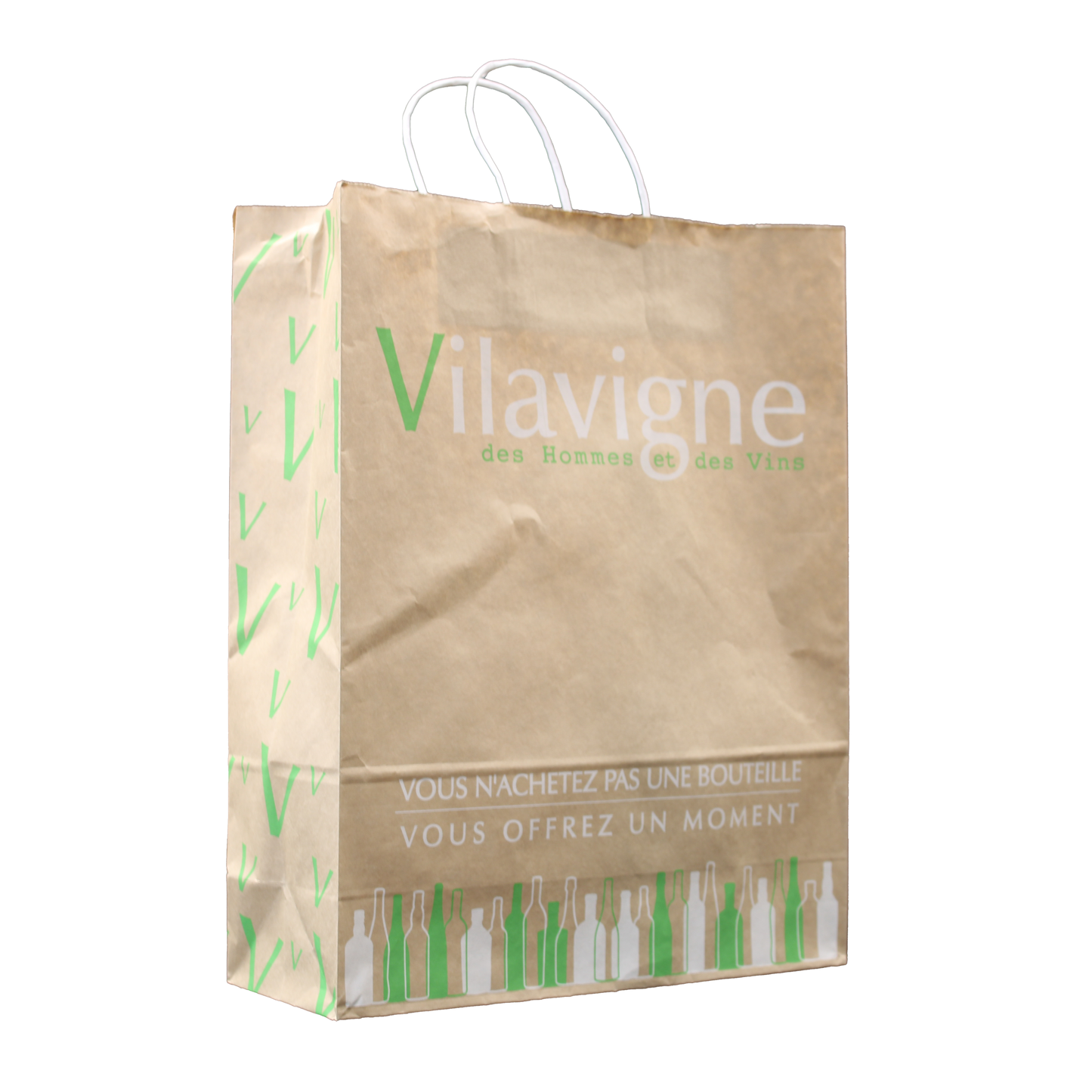 Esprit Eco paper bag with twisted handles, tote bag, 26x12x35cm, personalized