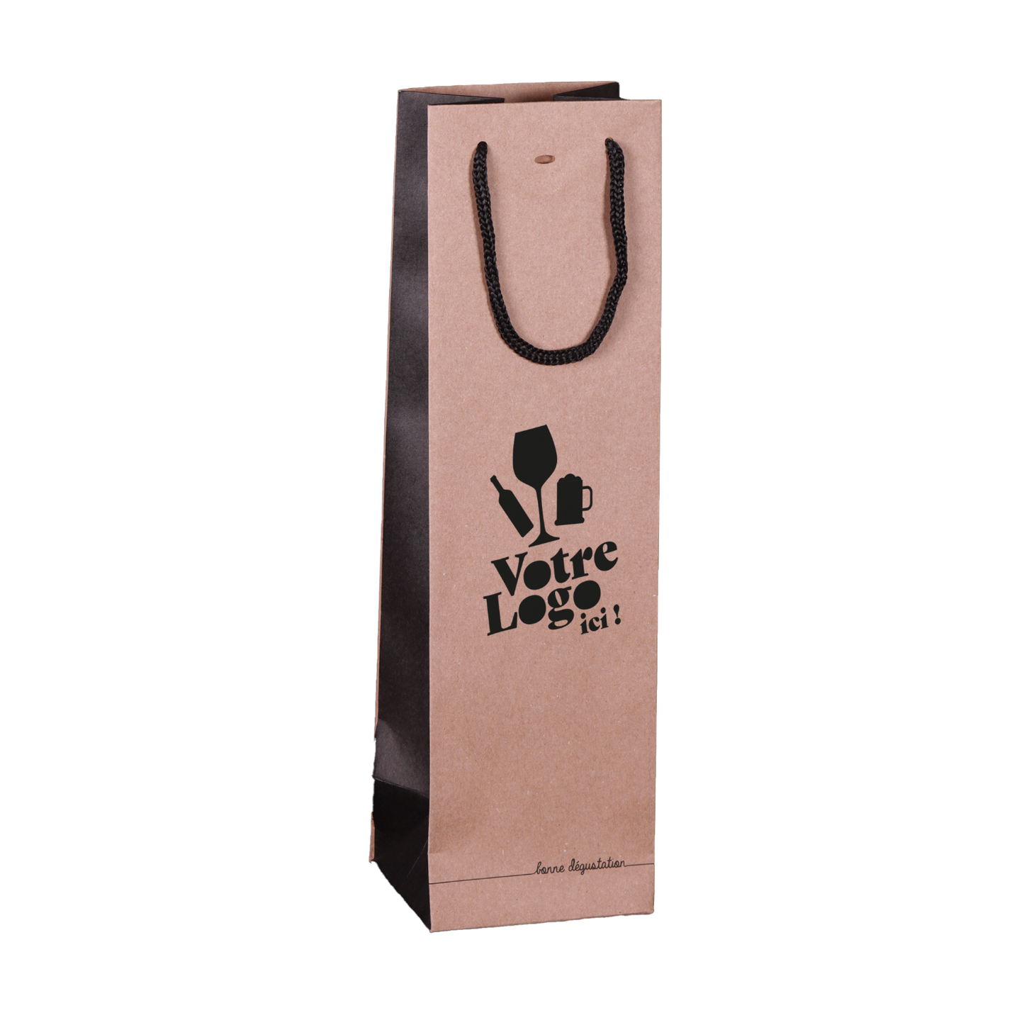 Sac papier luxe Magnum 13x11,5x44cm  personnalisé