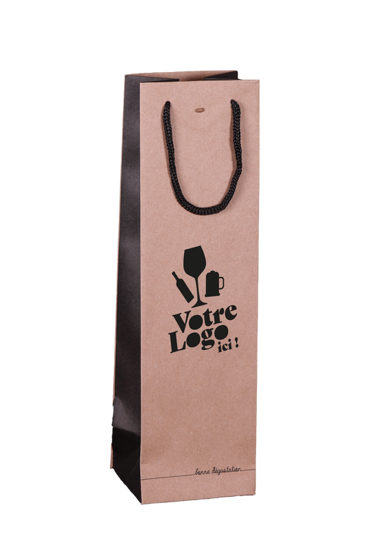 Sac papier luxe Magnum 13x11,5x44cm  personnalisé