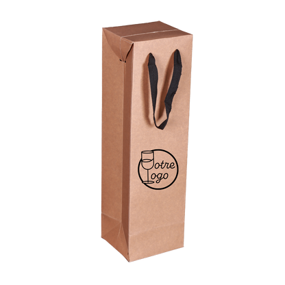 Personalized 1-bottle box bag (10x9x36 cm)
