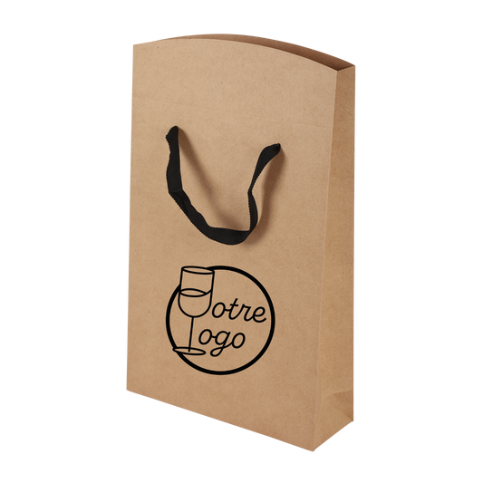 Boxbag 3 bouteilles 27x9x36cm personnalisé