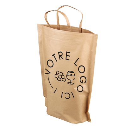 Espérance bag for 2 bottles, 28x9x38cm, factory customized