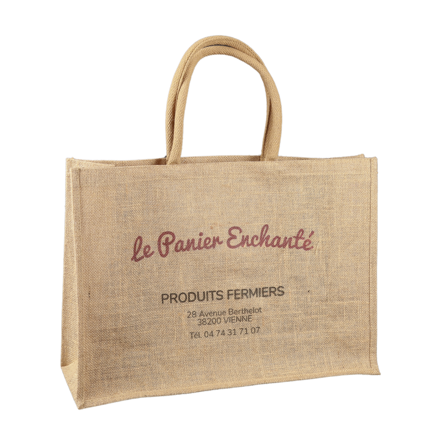 Sac toile de jute Goa cabas 50x15x35cm personnalisé usine/repiquage