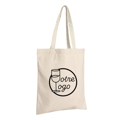 Sac tote bag 100% coton naturel 140gr écru 38x42cm perso -