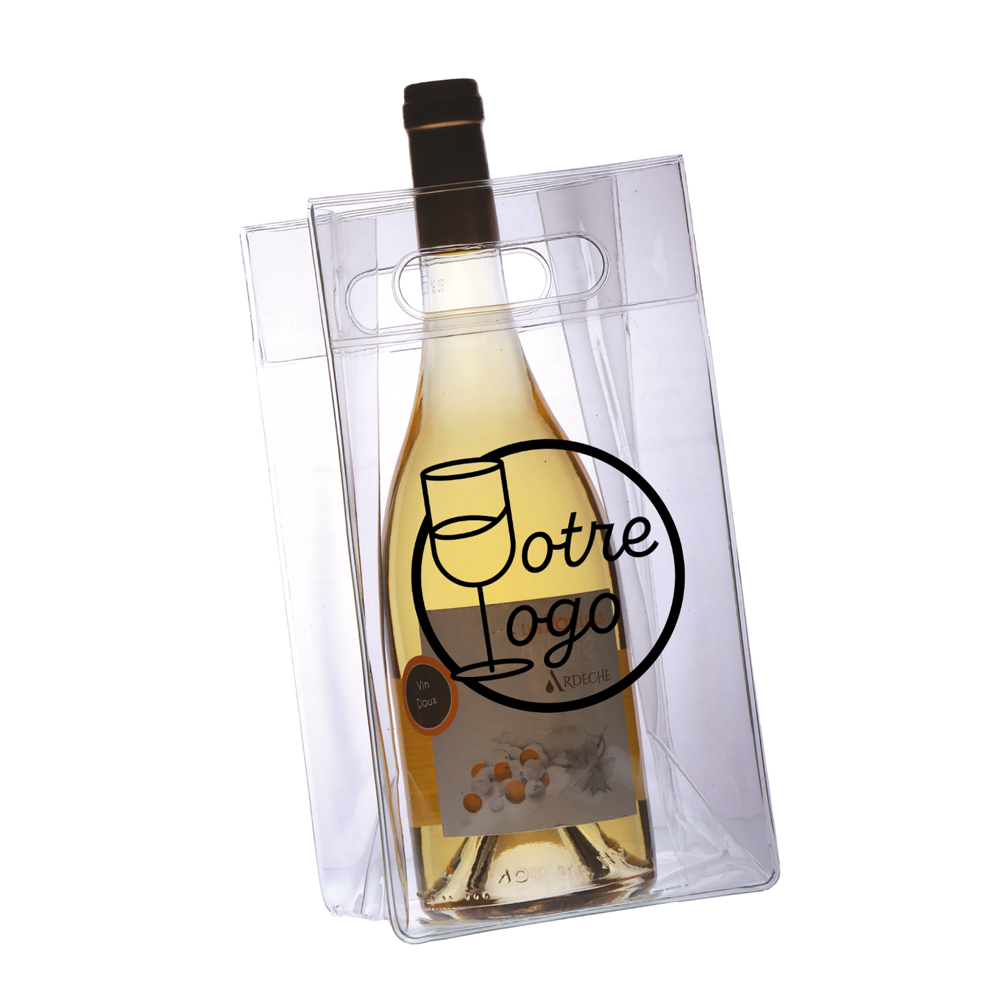 Customizable Fresh Bag: 0.5mm transparent PVC ice bag