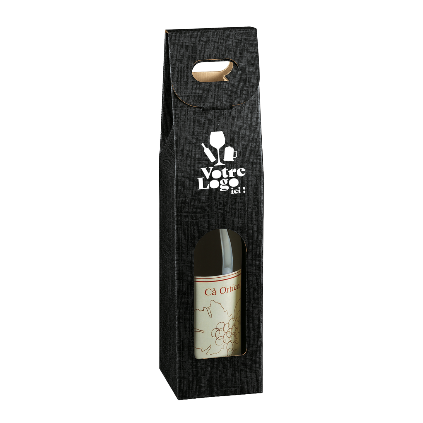 Valisette carton Milan-New York-Riga 1btl 9x9x38,5cm perso