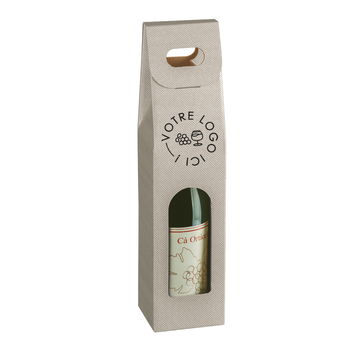 Valisette carton Milan-New York-Riga 1btl 9x9x38,5cm perso