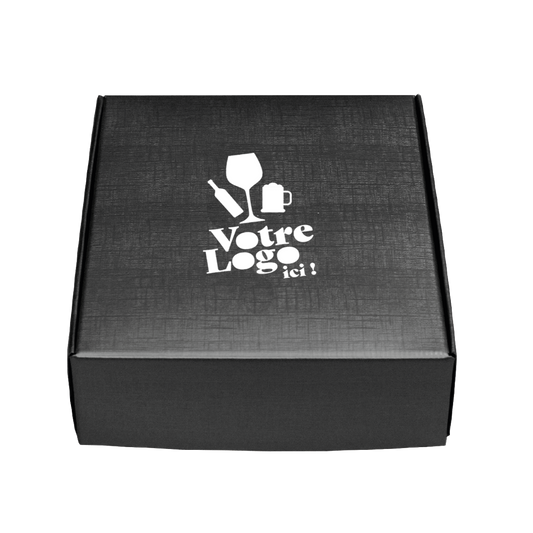 Coffret carton Milan-New York-Riga 4 btls - 37x9x34cm personnalisé