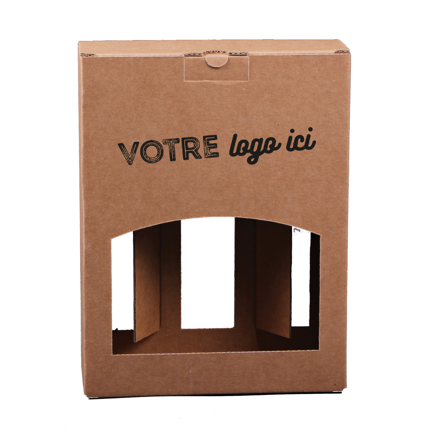 Valisette carton 3 bières 33cl type long neck personnalisée