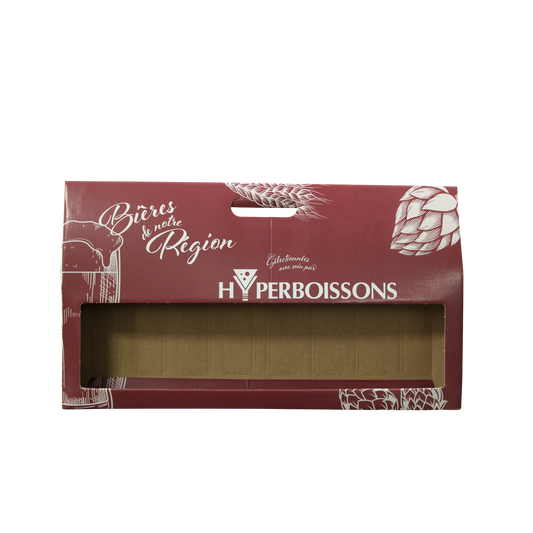 Valisette carton 8 bières 33cl personnalisée