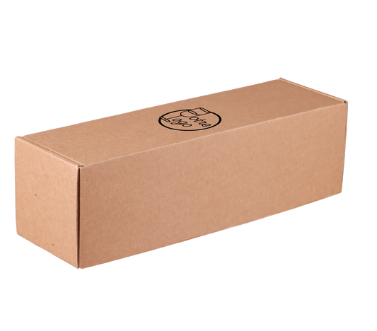 Atlanta box, smooth kraft cardboard, magnum size, 11.5x11.5x39cm, personalized - FSC®7