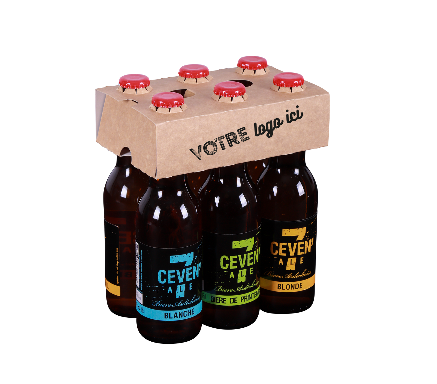 Tripack carton 6 bières personnalisé