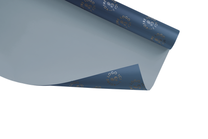 Brown or white kraft gift wrap roll 0.70x100m, personalized