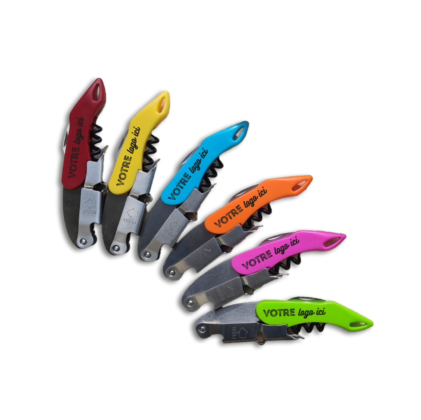 Sommelier premium double appui de couleurs flashy assorties personnalisable