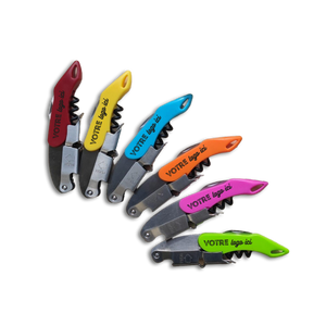 Sommelier premium double appui de couleurs flashy assorties personnalisable