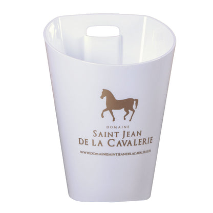 Seau Berina plastique blanc/transparent 1 btl personnalisé