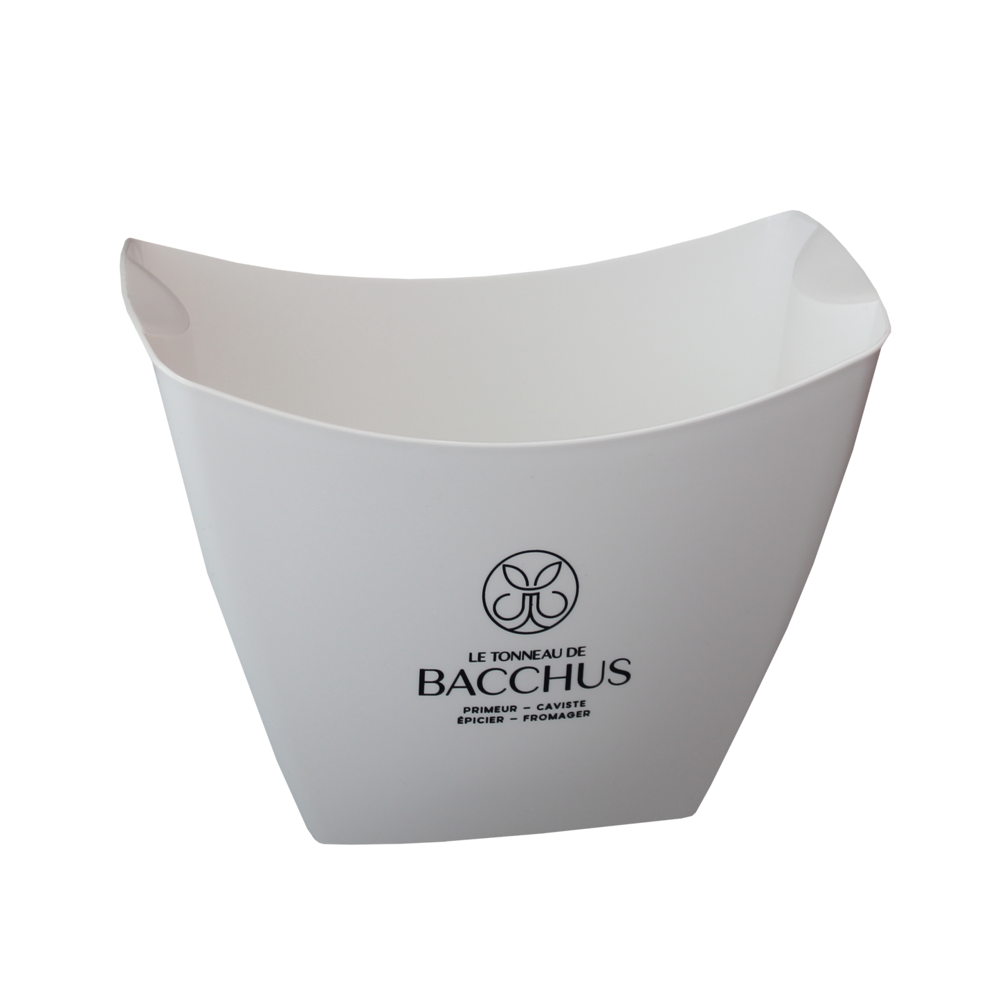 Baltoro white/transparent plastic washbasin, 2 bottles, personalized