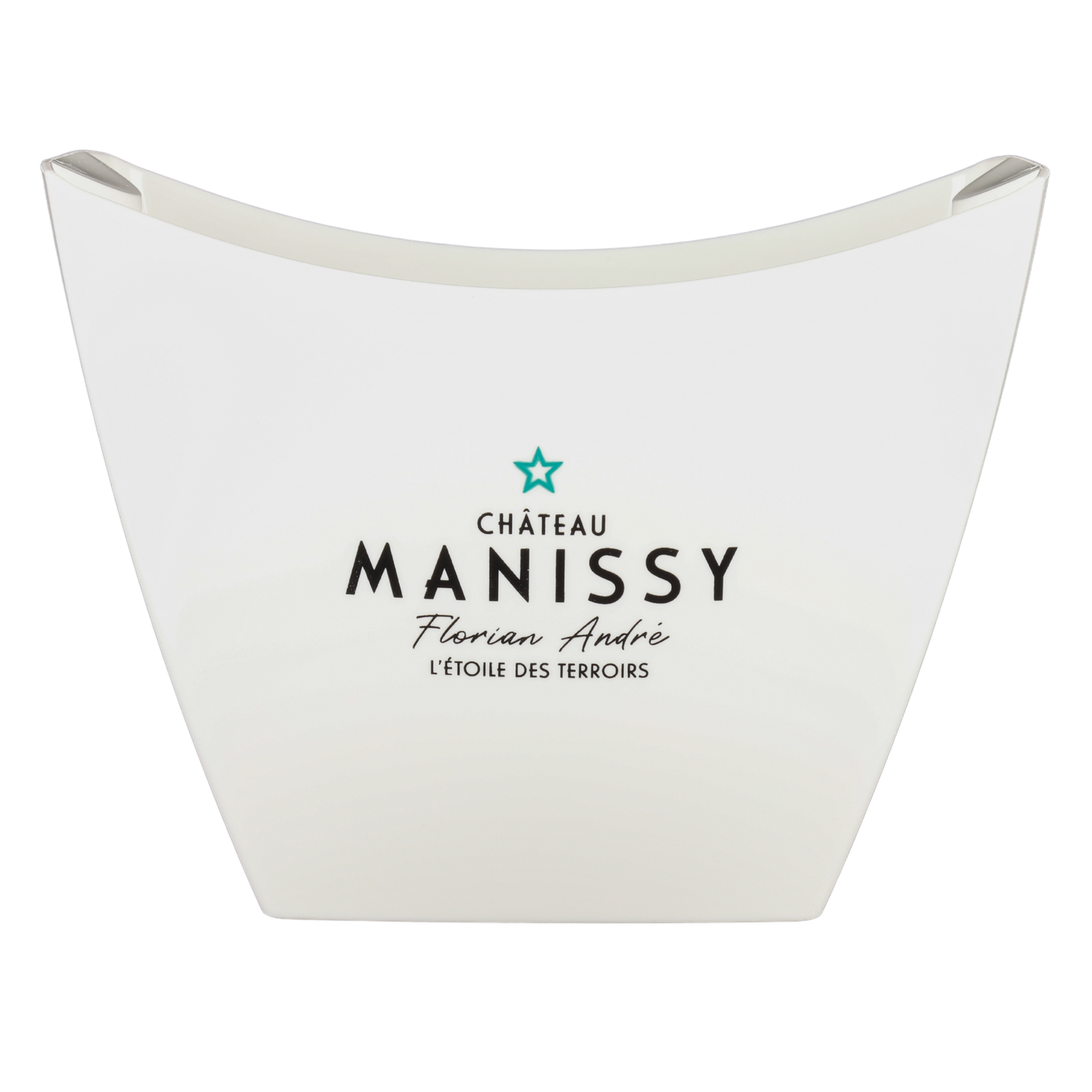 Baltoro white/transparent plastic washbasin, 2 bottles, personalized