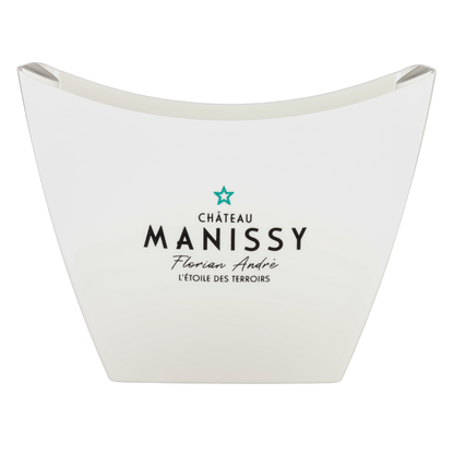 Baltoro white/transparent plastic washbasin, 2 bottles, personalized