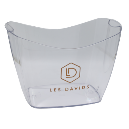 Baltoro white/transparent plastic washbasin, 4/6 bottles, custom-made