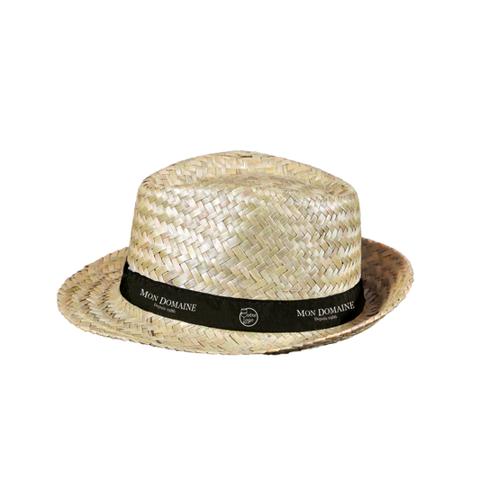 Chapeau Ernest paille avec bandeau personnalisé