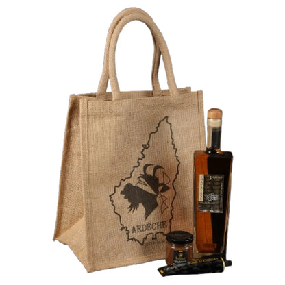 Sac Goa réutilisable toile de jute 6 bouteilles -  Chèvres&Co
