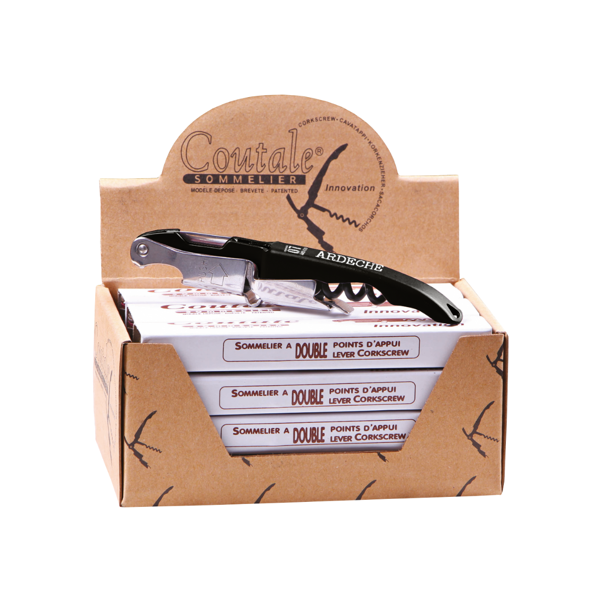 Sommelier Innovation black double support Coutale - Chèvres&Co