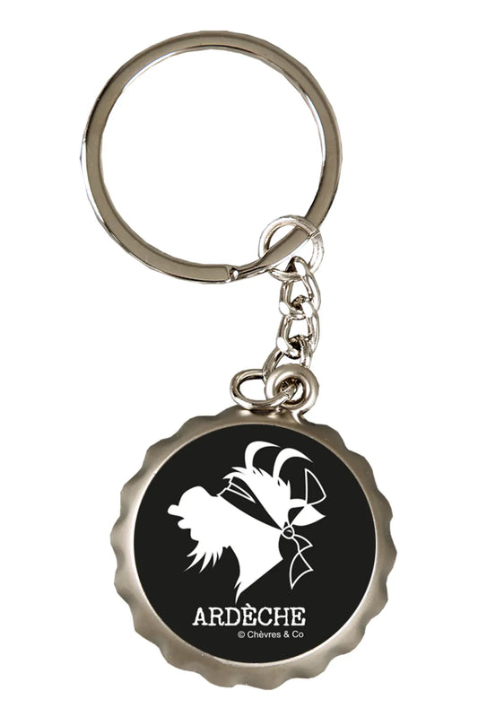 Porte clé décapsuleur Ivo métal - Chèvres&Co