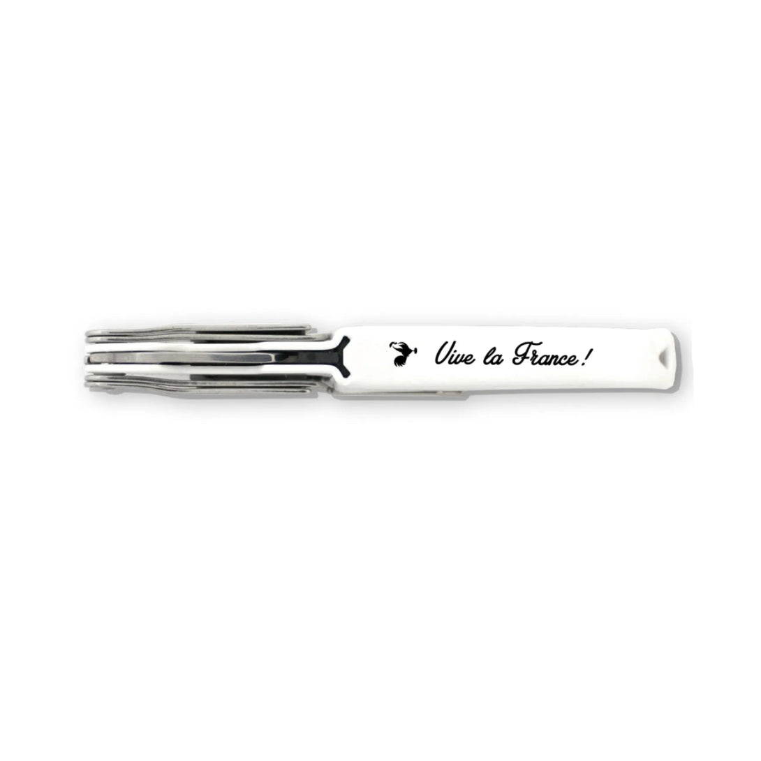 Sommelier Innovation blanc double appui décoré - Vive la france !