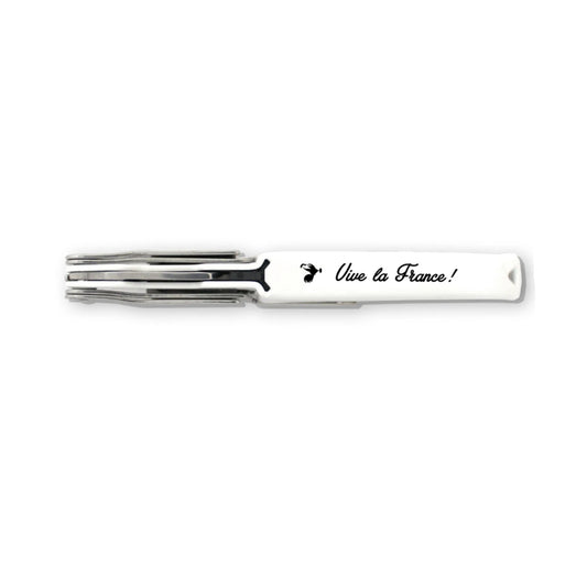 Sommelier Innovation blanc double appui décoré - Vive la france !