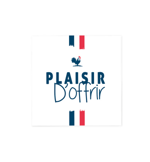 Etiquette adhésive carré en rouleau avec dévidoir - france (boîte de 500)