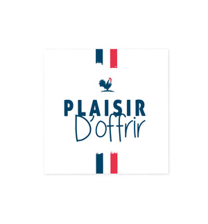 Etiquette adhésive carré en rouleau avec dévidoir - france (boîte de 500)