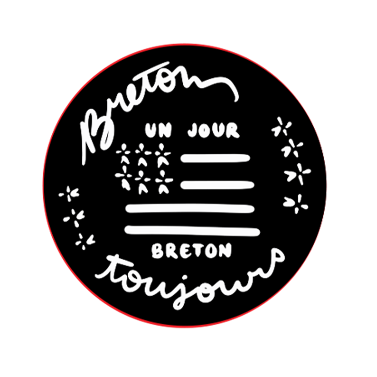 Metal bottle opener keychain - BZH Brittany