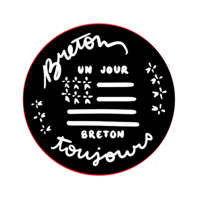 Metal bottle opener keychain - BZH Brittany