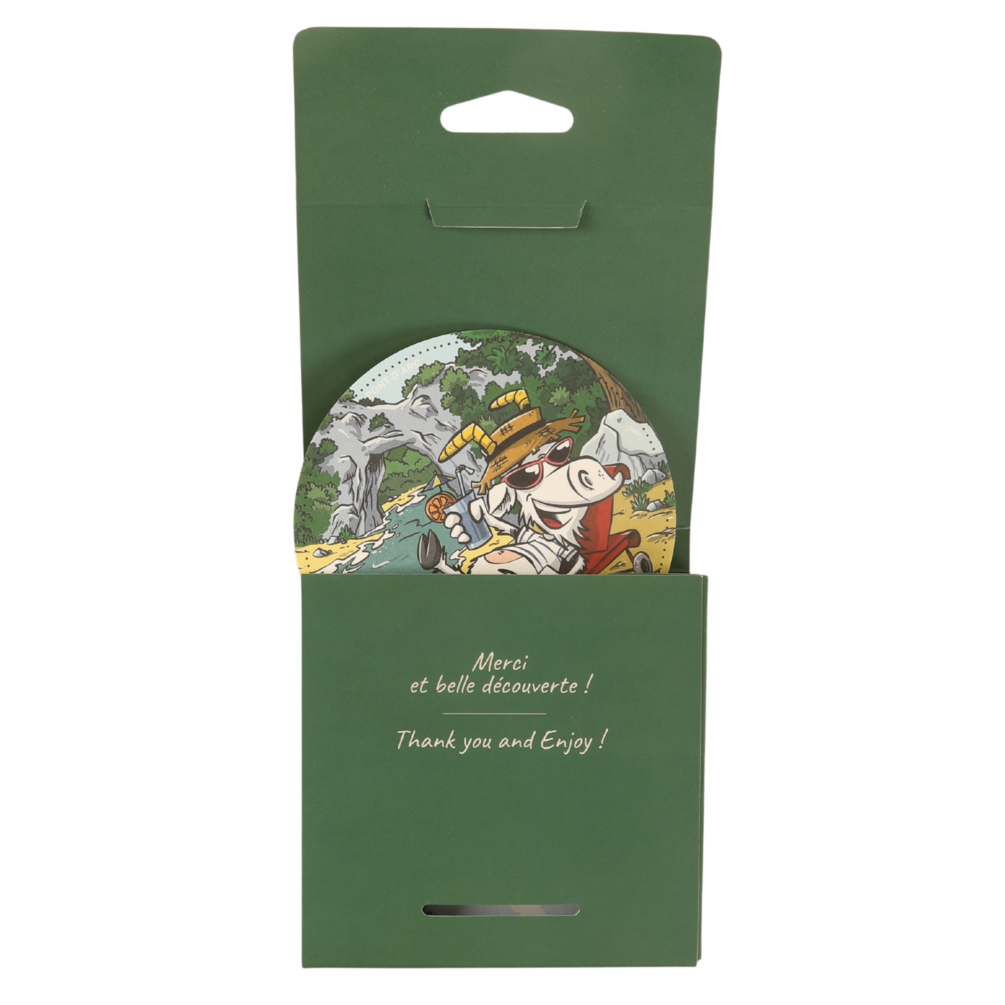 Sous-bock Jules carton panachés - Chèvres&co Ardèche (set de 6 pièces)
