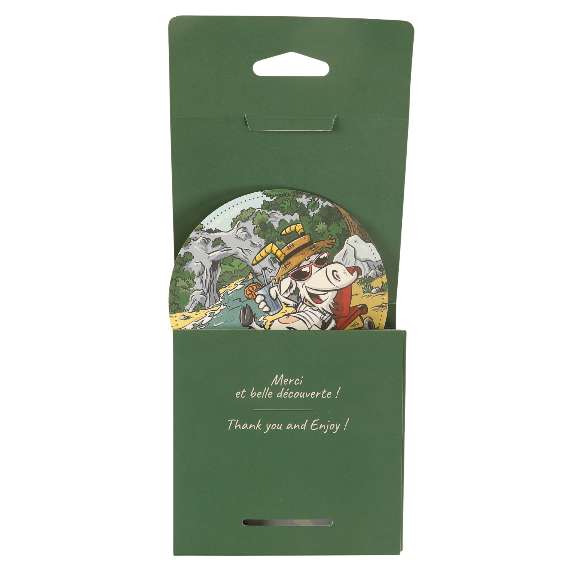 Sous-bock Jules carton panachés - Chèvres&co Ardèche (set de 6 pièces)