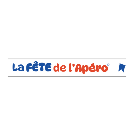 Chapeau Ernest paille naturel bandeau blanc - Fête de l'Apéro