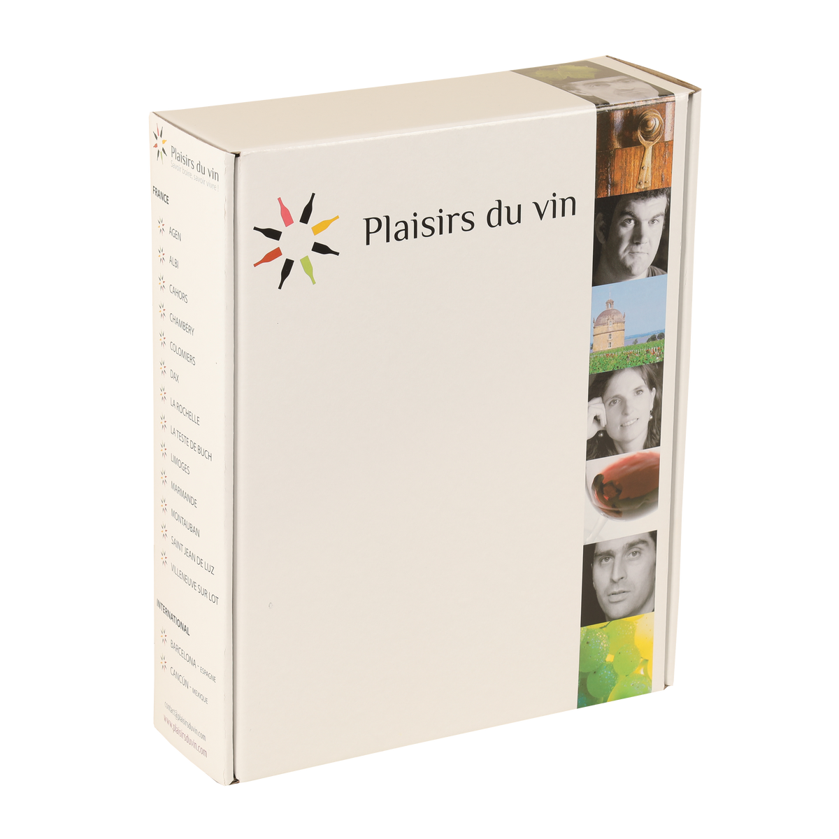 Personalized 3-bottle cardboard gift box
