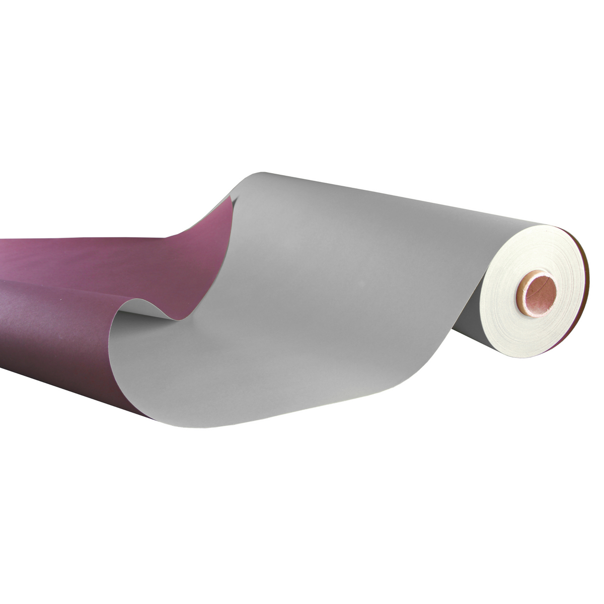 Gift paper Offset Duo aubergine/gray 70gr 0.70x100m