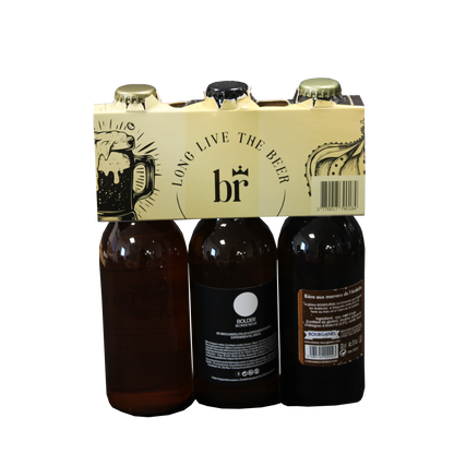 Tripack carton 3 bières personnalisé